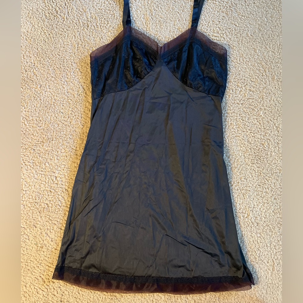 Vintage 60’s Chic Black and Brown Women's Chemise